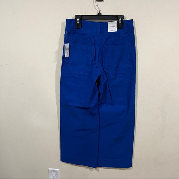 NWT Maeve blue night size 26 cropped ankle pants Anthropologie wide women - Picture 8 of 9